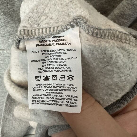 S Nike Hoodie Womens XXL Grey Pullover Swoosh Sweatshirt Casual Active - Picture 4 of 8